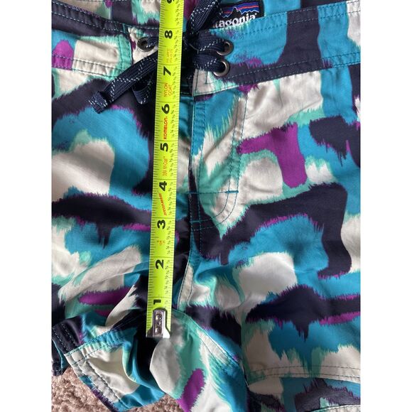 Patagonia Wavefarer Boardshorts Womens 8 Teal Purple Swim Shorts - Picture 4 of 6